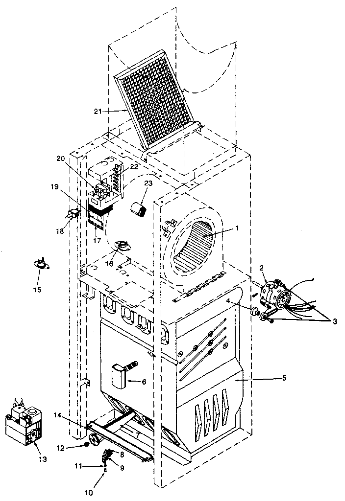 ICP NDGG075DF02 functional replacement parts diagram