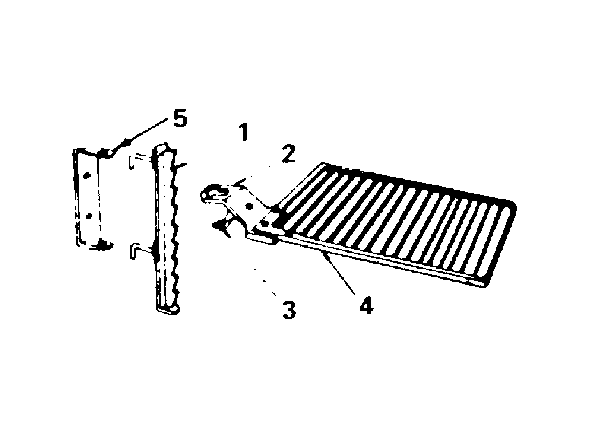 Kenmore 14384531 cast iron barbecue grid - no. 42-84019 diagram