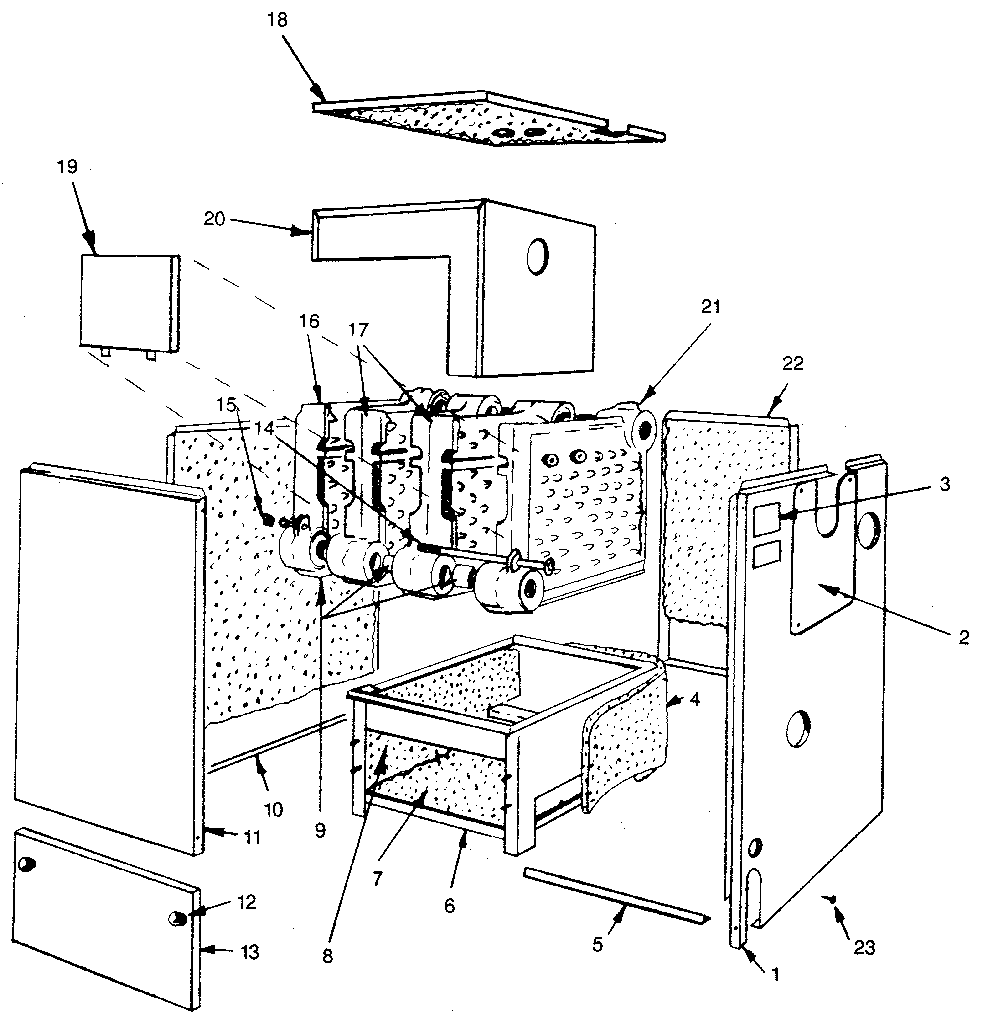 Kenmore 229964133 non-functional replacement parts diagram