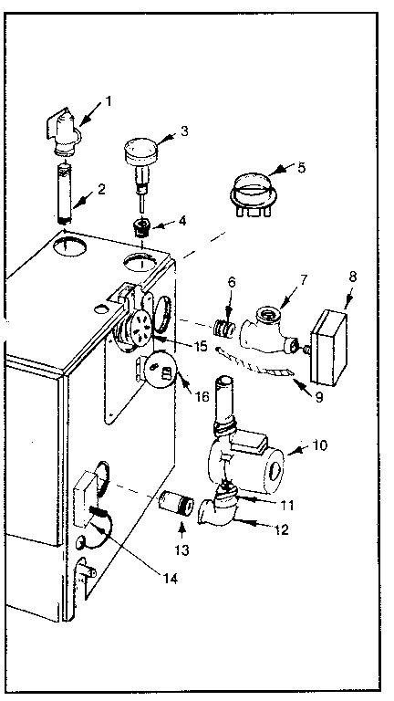 Kenmore 229964133 functional replacement parts diagram