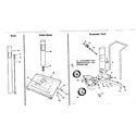 Kenmore 2582347650 post, patio base and economy cart parts diagram