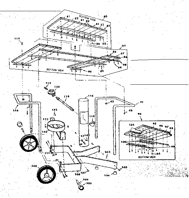 Kenmore 2582317730 deluxe cart parts diagram