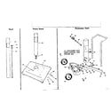 Kenmore 2582317761 post, patio base and economy cart parts diagram