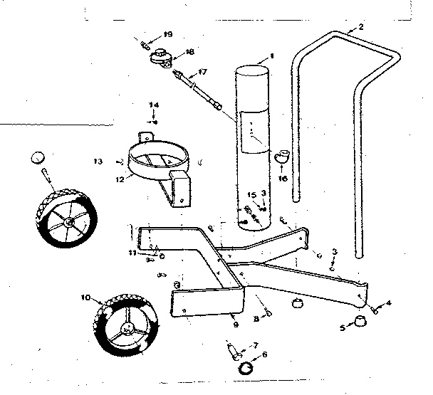 Kenmore 2582317730 portable cart parts diagram