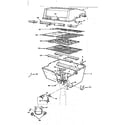 Kenmore 2582357690 grill and burner section diagram