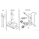 Kenmore 2582357691 post, patio base and economy cart diagram