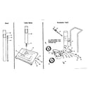 Kenmore 2582357651 post, patio base and economy cart diagram