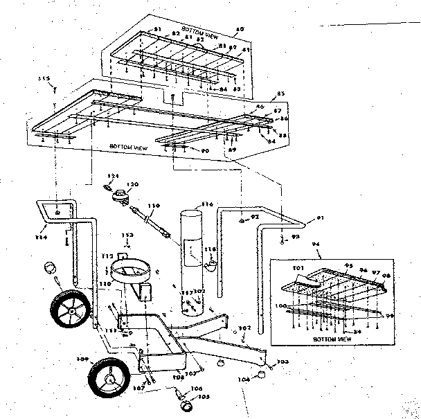 Kenmore 2582337751 deluxe cart parts diagram