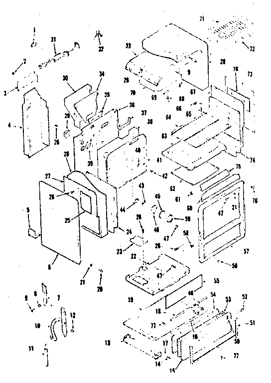 Kenmore 9117898311 body section diagram