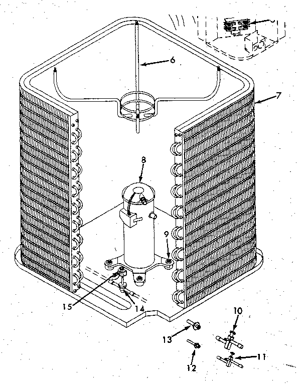ICP CA7036VKA1 functional replacement parts diagram