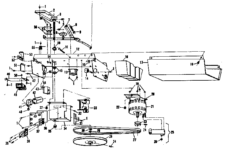 Craftsman 139654000 chassis assembly diagram