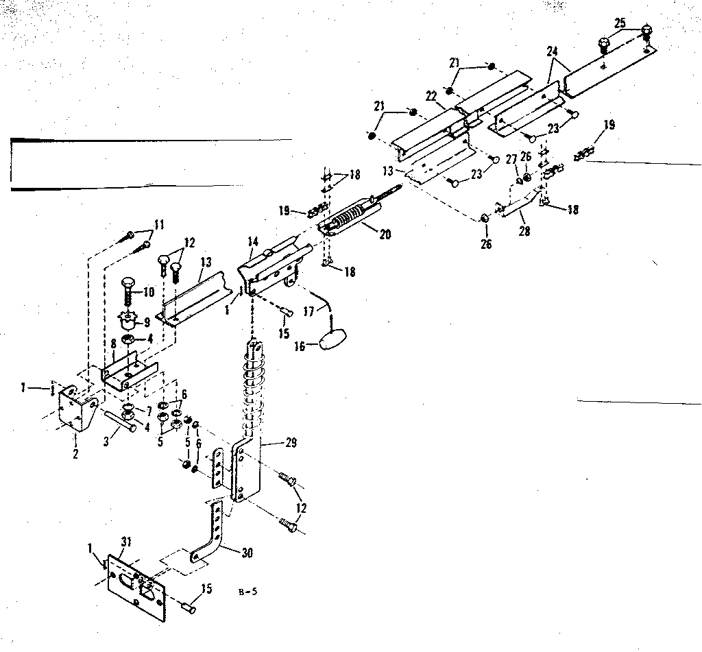 Craftsman 139654000 rail assembly diagram