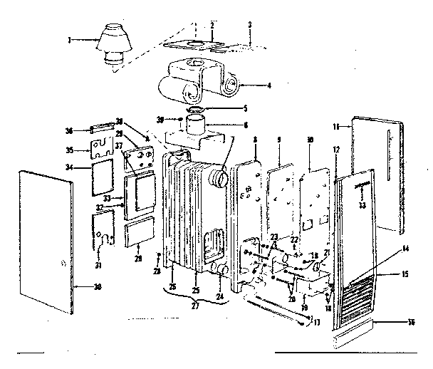 Kenmore 8676152 boiler assembly diagram