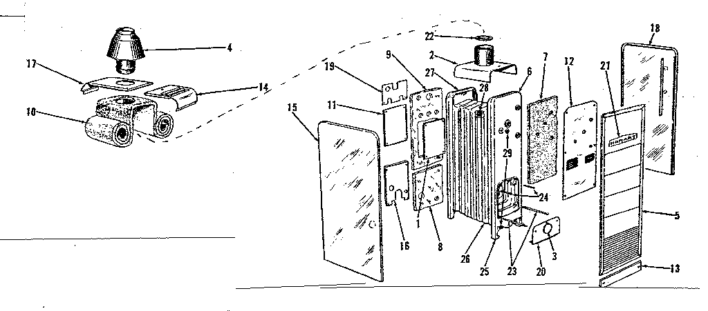 Kenmore 8676097 furnace assembly diagram