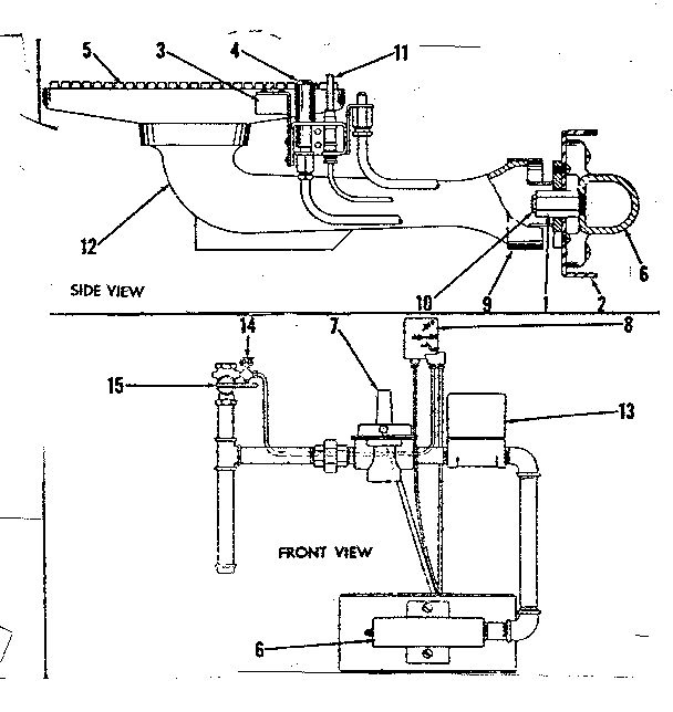 Kenmore 8676097 natural gas burner assembly diagram