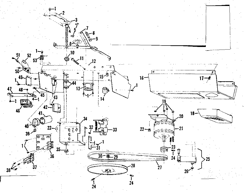 Craftsman 139652101 chassis assembly diagram