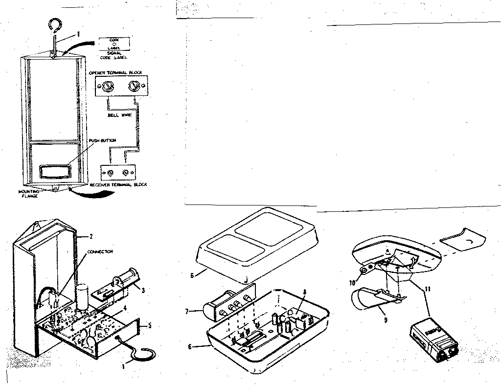 Craftsman 139652101 radio controls (for models 139.652001 139.652101) diagram