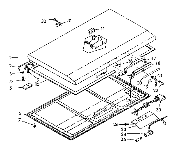 Kenmore 618440 door parts diagram