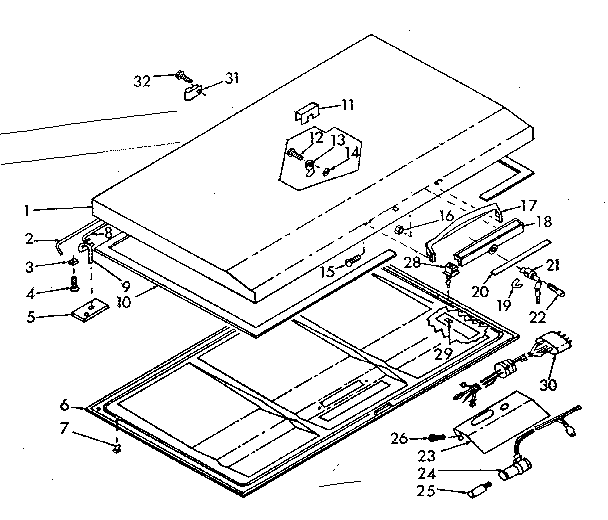 Kenmore 618450 door parts diagram