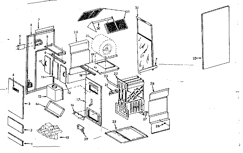 Kenmore 867766712 furnace assemblies diagram