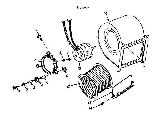 Kenmore 867766712 blower diagram