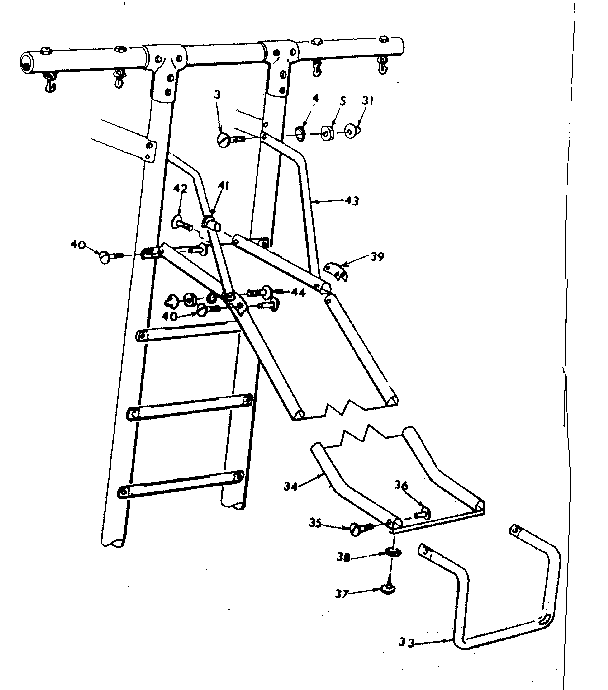 Sears 70172619-78 slide assembly diagram