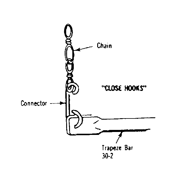 Sears 70172619-78 trapeze bar installation diagram