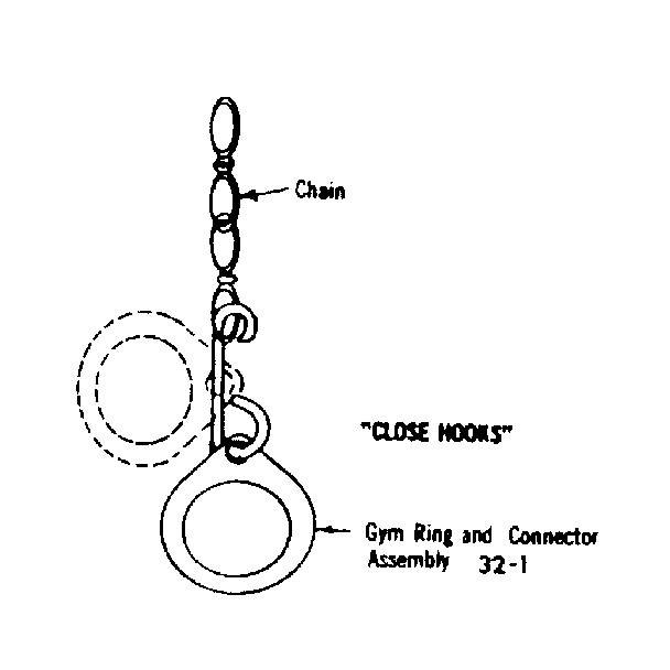 Sears 70172619-78 gym ring installation diagram