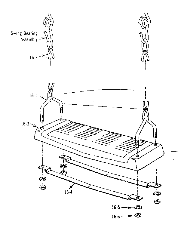 Sears 70172619-78 swing assembly diagram