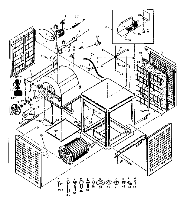 Kenmore 5656135 blower assembly diagram