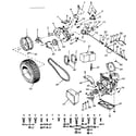 Craftsman 91725721 transaxle and engine diagram