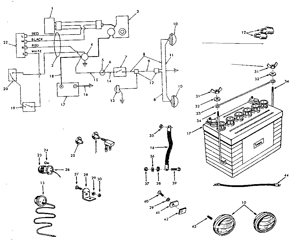 Craftsman 91725721 electrical system and wiring diagram diagram