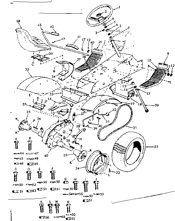 Craftsman 91725730 drive assembly diagram