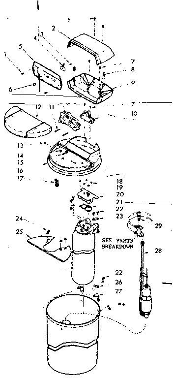 Kenmore 62534733 unit parts diagram