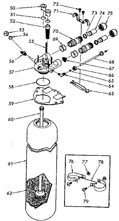 Kenmore 62534733 resin tank, valve adapter diagram