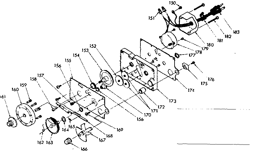 Kenmore 62534733 timer assembly and associated parts diagram