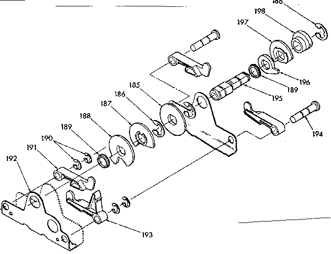 Kenmore 62534733 cam nest assembly diagram