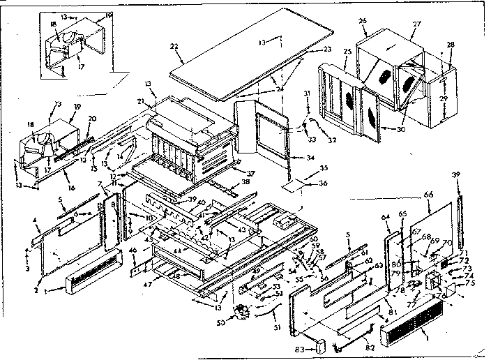 Kenmore 867767760 functional replacement parts diagram