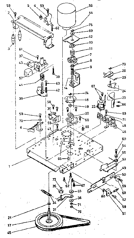 LXI 13291951800 8-track tape mechanism diagram