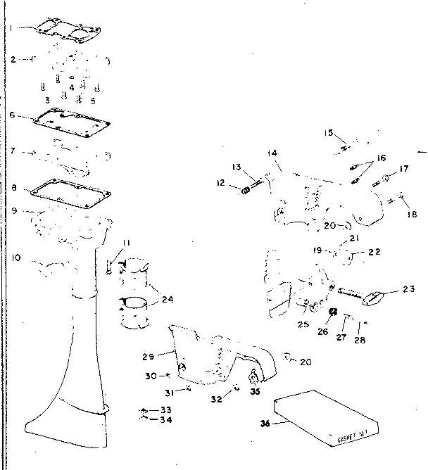 Eska 14035E column assembly diagram