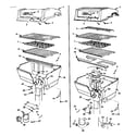 Kenmore 2582318130 grill & burner section diagram