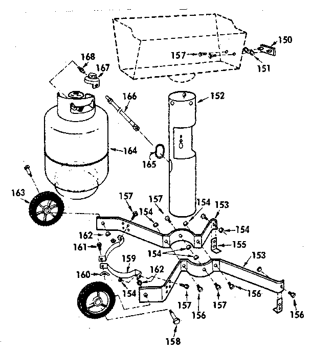 Kenmore 2582318110 package cart diagram