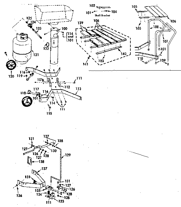 Kenmore 2582318110 package cart diagram