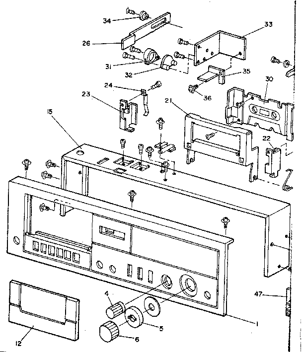 LXI 56493280050 front panel assembly diagram