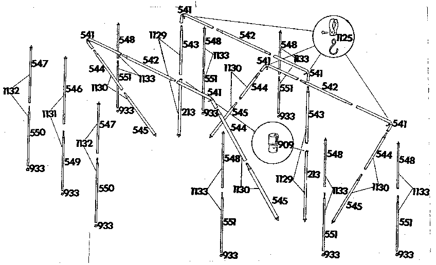 Sears 308780510 frame assembly diagram