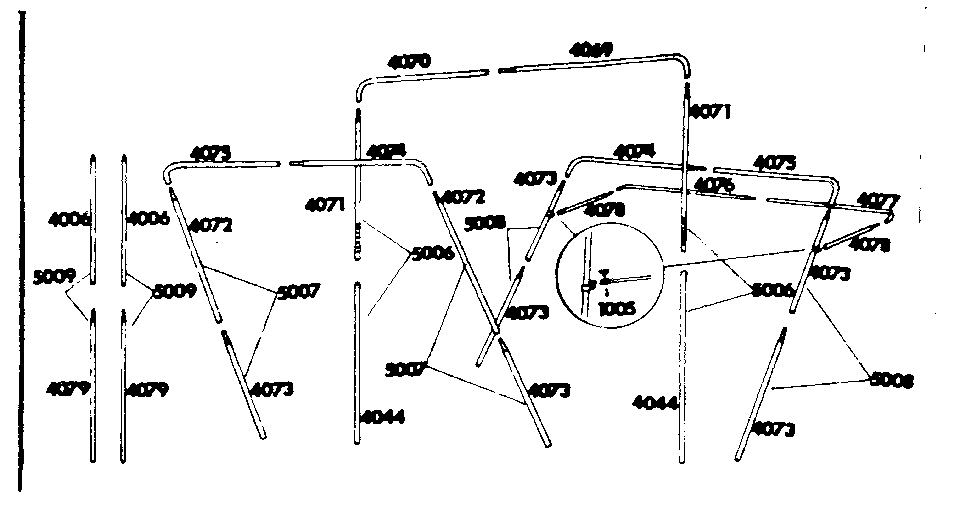 Sears 308780550 frame assembly diagram