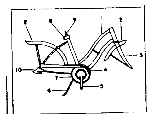 Sears 502456310 frame assembly diagram