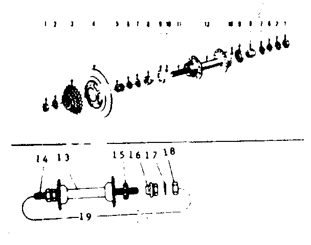 Sears 502459710 front & rear hub parts diagram