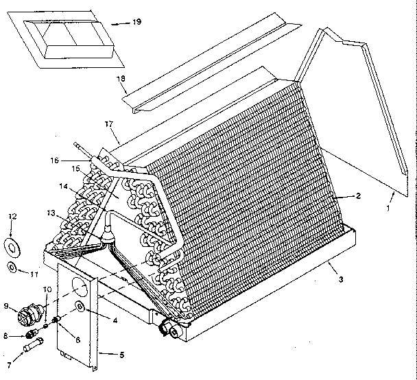 ICP EHA5024QA2 functional replacement parts diagram