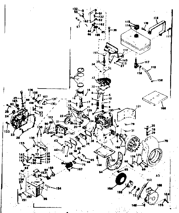 Craftsman 53682550 basic engine diagram